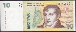 Argentina 10 Pesos 2003 P254 Sign 6 UNC - Argentina