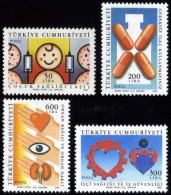TURKEY 1988 (**) - Mi. 2810-13, Health - Unused Stamps