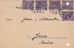 INFLA  DR 224 A MeF, Auf Postkarte Der Fa. C.H. Pechheimer, Gestempelt: Coburg 14.2.1923 - Other & Unclassified