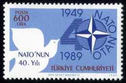 TURKEY 1989 (**) - Mi. 2851, 40th Anniversary Of NATO - Unused Stamps