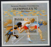 A0429 POLAND 1992, 'Olymphilex '92' Olympic Stamps,  MNH - Unused Stamps