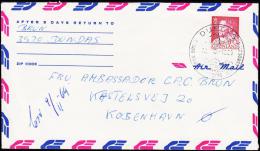 1968. Fr. IX In Anorak. 60 Øre Redlillac DUNDAS BESØG KNUD RASMUSSENS HUS 22.10.1969.  (Michel: 69) - JF175609 - Used Stamps