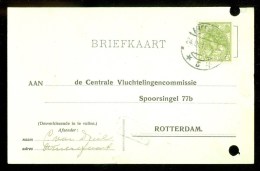 WW-1 * HANDGESCHREVEN BRIEFKAART COMITE VLUCHTELINGEN Uit 1918 Van AMERSFOORT Naar ROTTERDAM (9820N) - Lettres & Documents