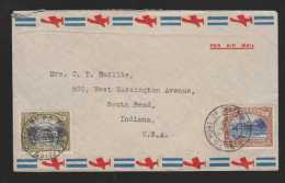 Trinidad 1936 Airmail Cover To SOUTH BEND USA - Trinidad Y Tobago