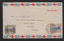 Trinidad 1936 Airmail Cover To SOUTH BEND USA - Trinidad & Tobago (...-1961)