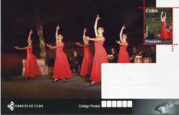 Lote TP28,  Cuba, 2011, Entero Postal, Postal Stationary, Danza, Dance, Music - Cartoline Maximum