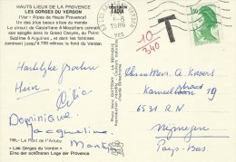 Postage Due. Postcard Sent To The  Netherlands. A-313 - 1960-.... Brieven & Documenten