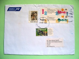 Netherlands 2012 Cover To Nicaragua - Drum Euromast Egypt Camels Pyramid Windmill - Cartas & Documentos