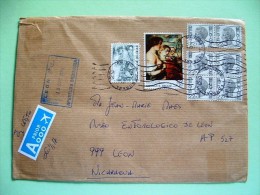 Belgium 2014 Cover To Nicaragua - King - Painting Madonna Rubens Bruegel - Lettres & Documents