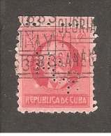 Perforadas/perfin/perfore/lochung Republica De Cuba 1930 2 Cts Scott 309 Edifil 252 NCB - Oblitérés