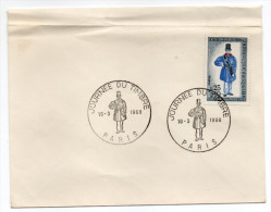 1968--cachet Provisoire--Journée Du Timbre--PARIS  --16 Mars 1968--tp Journée Du Timbre Facteur Rural  N°1549 - Temporary Postmarks
