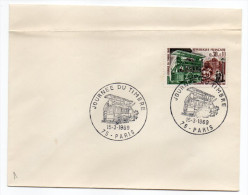1969--cachet Provisoire--Journée Du Timbre--PARIS  --15 Mars 1969--tp Journée Du Timbre Transport Des Facteurs  N°1589 - Temporary Postmarks
