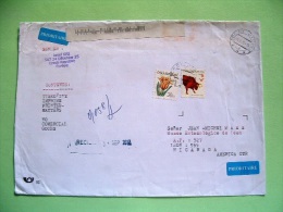 Czech Republic 2012 Cover To Nicaragua - Zodiac Ox Taurus Flower - Lettres & Documents