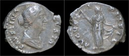 Faustina II AR Denarius Spes Standing Left - La Dinastia Antonina (96 / 192)