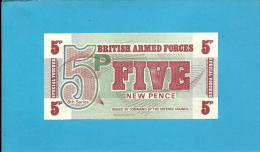 GREAT BRITAIN - 5 New Pence - ND ( 1972 ) - Pick M 47 - UNC. - Sixth Series Second Issue - British Armed Forces - British Armed Forces & Special Vouchers