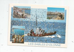 Cp , Bateaux , Bateau De Pêche , 85 , LES SABLES D´OLONNE , Multi-vues , écrite , Ed : Artaud 231 - Pêche
