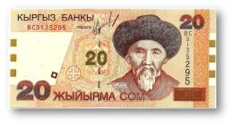 KYRGYZSTAN - 20 Som - 2002 - P 19 - UNC. - Série BC - Togolok Moldo - 2 Scans - Kirgizïe