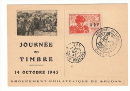 Journée Du Timbre 1945, Soudan (Bamako), Yvert 23 - Lettres & Documents