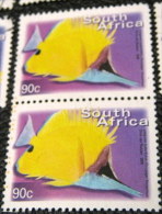 South Africa 2000 Forcipiger Flavissimus Fish 90c X2 - Used - Used Stamps