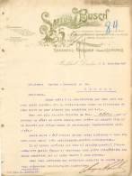 FACTURE LETTRE : RADEBEUL DRESDEN . SAUPE BUSCH . 1907 . - Other & Unclassified