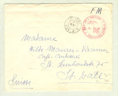 Afrika Dahomey 1942-05-07 FM Franz.Marine Feldpost In Die CH - Lettres & Documents