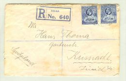 Afrika Goldküste 1929-08-17 R-Brief Accra Nach Küsnacht CH - Goudkust (...-1957)