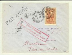Afrika Madagaskar 1936-10-28 Erkundungsflug Nach Alarolia - Poste Aérienne