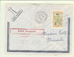 Afrika Madagaskar 1936-10-28 Erkundungsflug Nach Morombe - Poste Aérienne