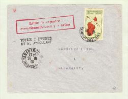 Afrika Madagaskar 1936-10-28 Erkundungsflug Nach Mananjary - Airmail