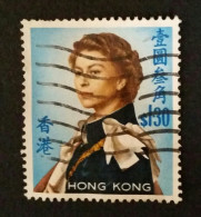 TIMBRE Chine N° 204 De 1962 - 1,30 S ELISABETH II - HONG KONG - Oblitérés
