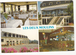 PLANCOET 22 Hôtel Restaurant  " Les Deux Moulins " La Salle De Restaurant Le Bar L´entrée Route D´Arguenon - Plancoët
