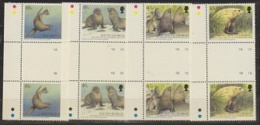 South Georgia 2002 Fur Seals 4v Gutter ** Mnh (22680) - South Georgia