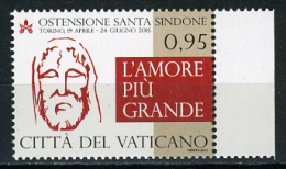 2015 - VATICANO  - VATICAN - Ostensione Della Santa Sindone  - NH - MINT - Unused Stamps