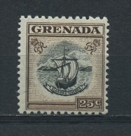 GRENADA   1951   25c  Black  And  Sepia    MH - Grenade (...-1974)