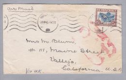 Süd-Afrika Suidafrika 1945-07-20 O.A.T. Air Mail Nach California - Ohne Zuordnung