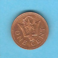 BARBADOS  1 CENT 1973 (KM # 10) - Barbades