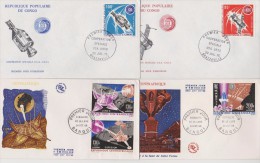 CONGO +CAMEROUN 4  FDC  SPACE      Réf   0149 - Andere & Zonder Classificatie