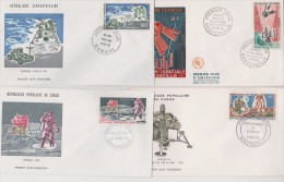 CONGO+CENTRAFRICAINE  4  FDC  SPACE      Réf   0150 - Altri & Non Classificati