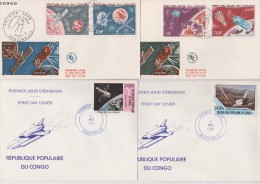 CONGO  4  FDC  SPACE      Réf   0151 - Otros & Sin Clasificación