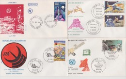 DAHOMEY+DJIBOUTI  4  FDC  SPACE      Réf   0153 - Autres & Non Classés