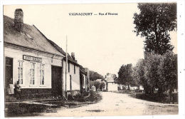 CPA Vignacourt 80 Somme Rue D'Hornas Loyer Débitant - Vignacourt
