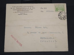 JAPON-Enveloppe De Osaka Pour Paris En 1937 Via Siberie    à Voir P7197 - Cartas & Documentos