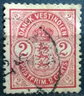 DANISH WEST INDIAS - YVERT # 17  VF USED - - Dänische Antillen (Westindien)