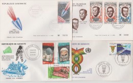 GABON+MAURITANIE+DJIBOUTI  4  FDC  SPACE      Réf   0155 - Andere & Zonder Classificatie