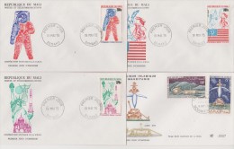 MALI + MAURITANIE  4  FDC  SPACE      Réf   0159 - Other & Unclassified