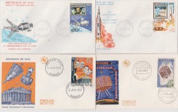 MALI + MAURITANIE  4  FDC  SPACE      Réf   0160 - Other & Unclassified