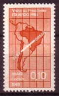 BRASIL 1968 - VISITA DEL PRESIDENTE EDUARDO FREI - YVERT Nº 864 - Ungebraucht
