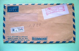 Japan 1983 Registered Cover - Mountain Machine Franking - Cartas & Documentos