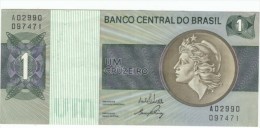 Brazil #191a, 1 Cruzeiro 1970-72 Banknote Money - Brazilië