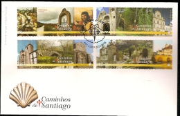 Portugal & FDC Caminhos De Santiago, Catedral De São Tiago De Compostela 2015 - Abbeys & Monasteries